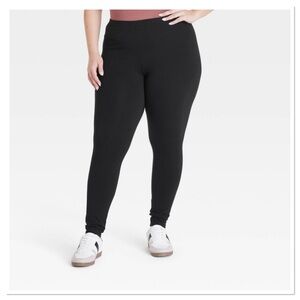 Classic Black Women's High Waisted Slim Fit Leggings